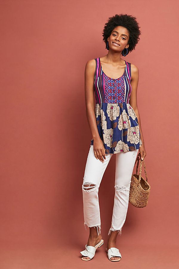 Slide View: 1: Trudy Embroidered Tunic