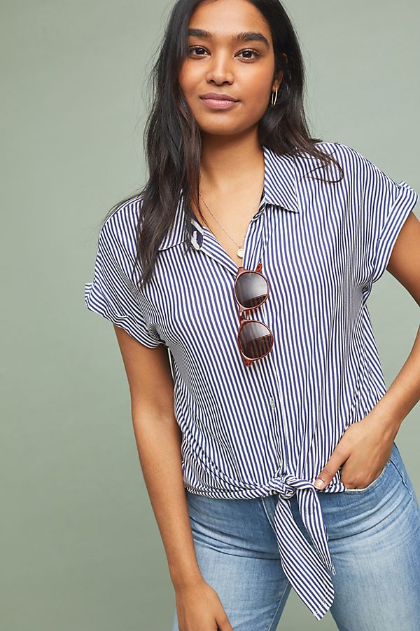 Slide View: 1: Toulouse Striped Buttondown