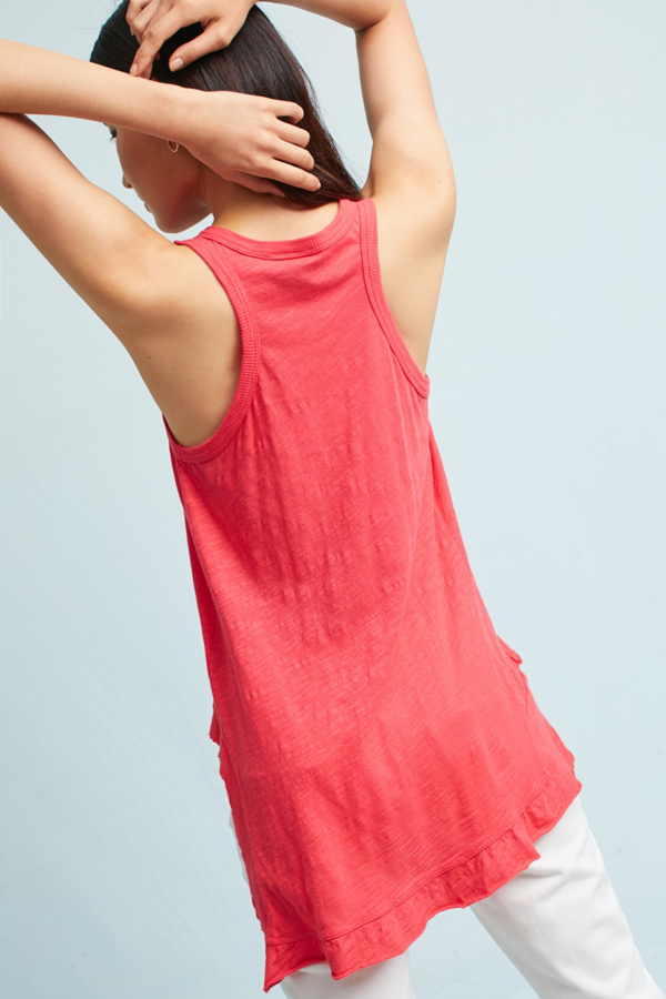 Slide View: 4: Lennie Ruffled Hem Tank