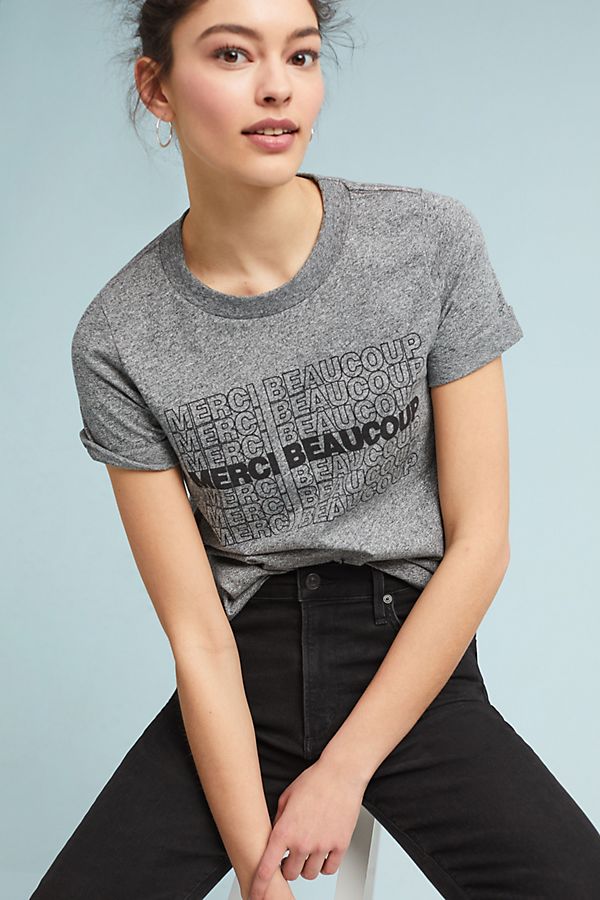 Slide View: 1: Sol Angeles Merci Beaucoup Graphic Tee