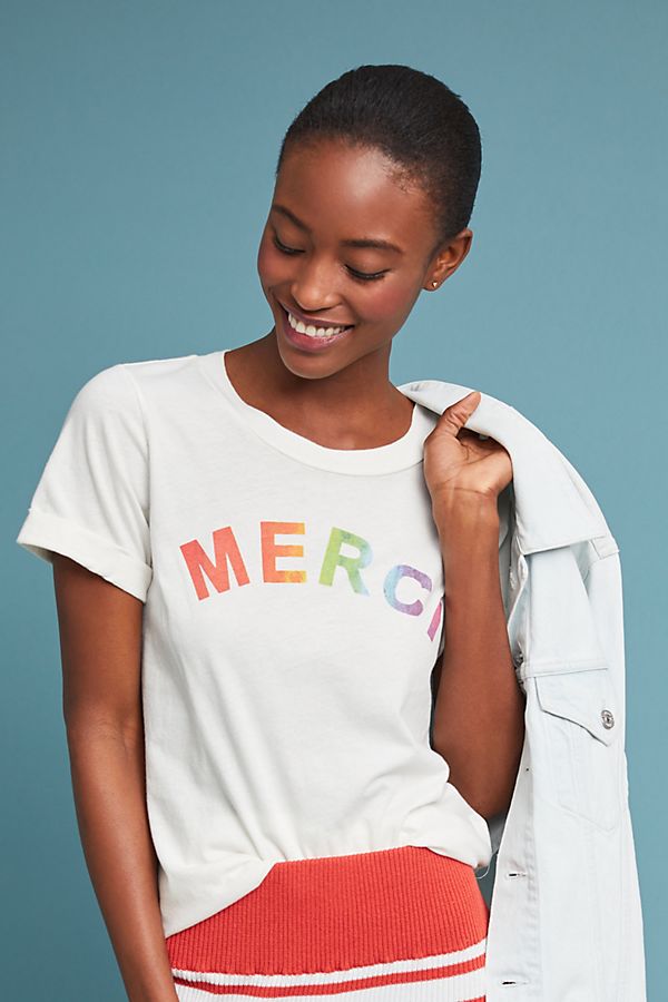 Slide View: 1: Sol Angeles Rainbow Merci Graphic Tee