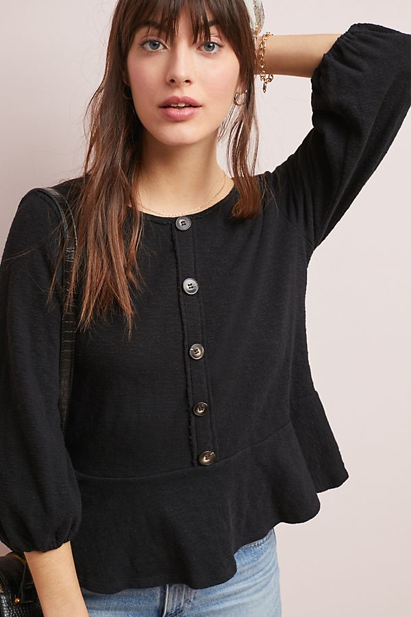 Slide View: 1: Flounced Buttondown