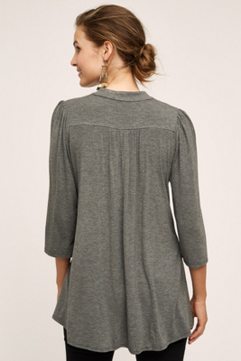 cropped peasant tee
