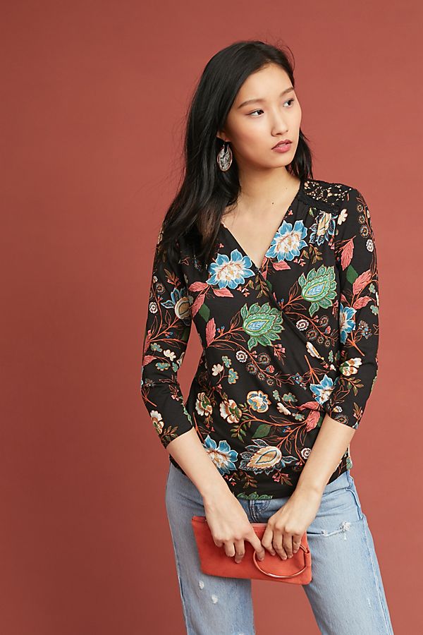 Slide View: 1: Marywood Wrap Top