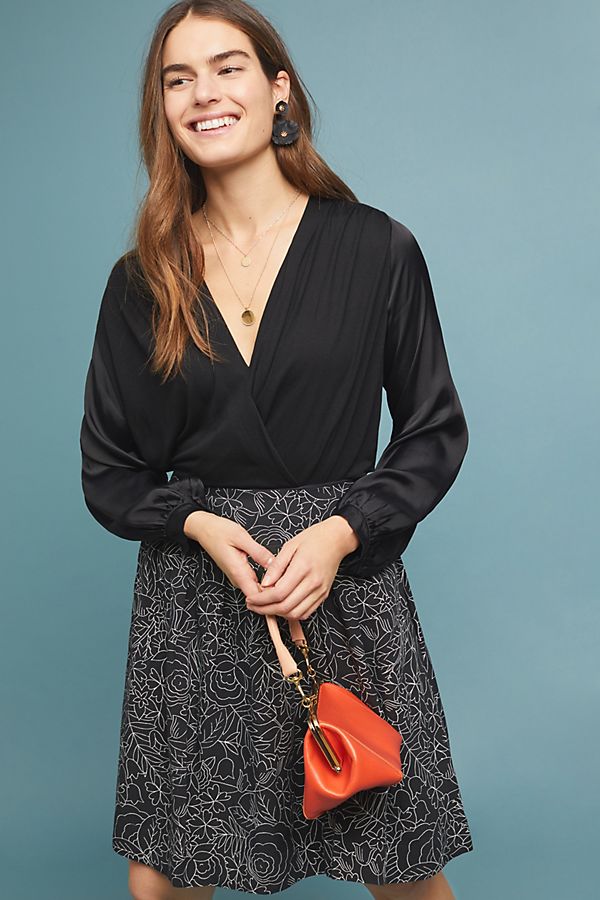 Slide View: 1: Kesia Surplice Blouse
