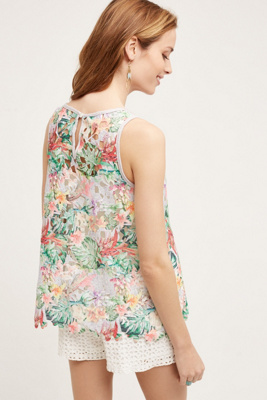 Fiore Crinkle Satin Tank-FINAL SALE