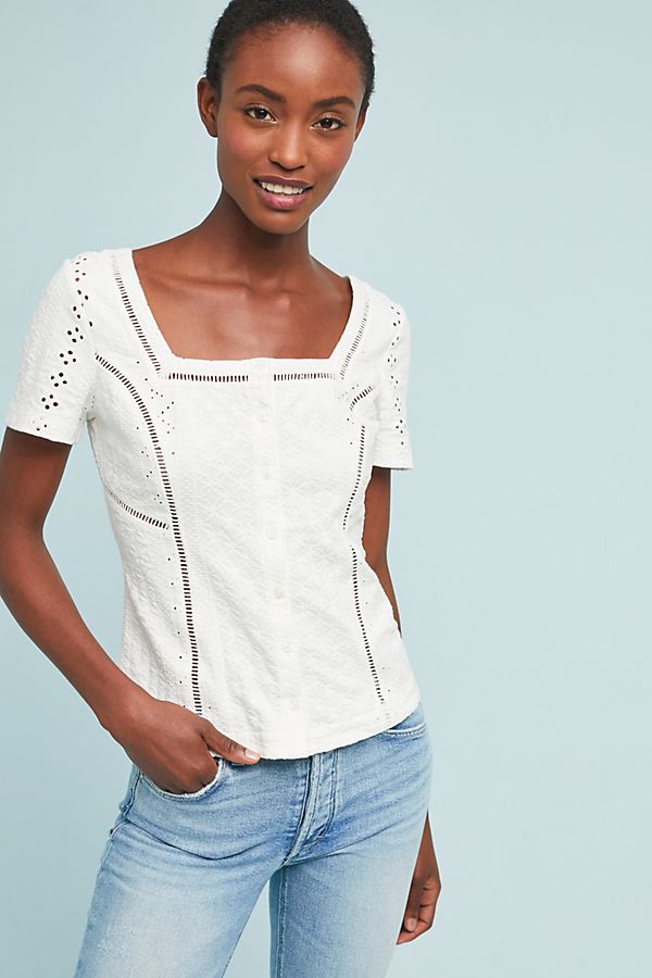 Slide View: 1: Aurora Eyelet Top