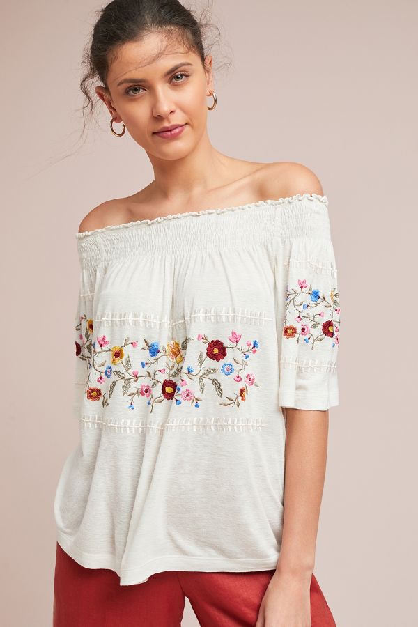 Slide View: 4: Washoe Off-The-Shoulder Blouse
