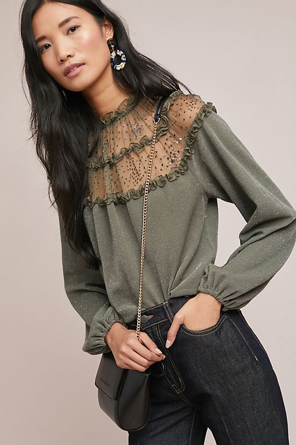 Slide View: 1: Bowen Ruffled Top