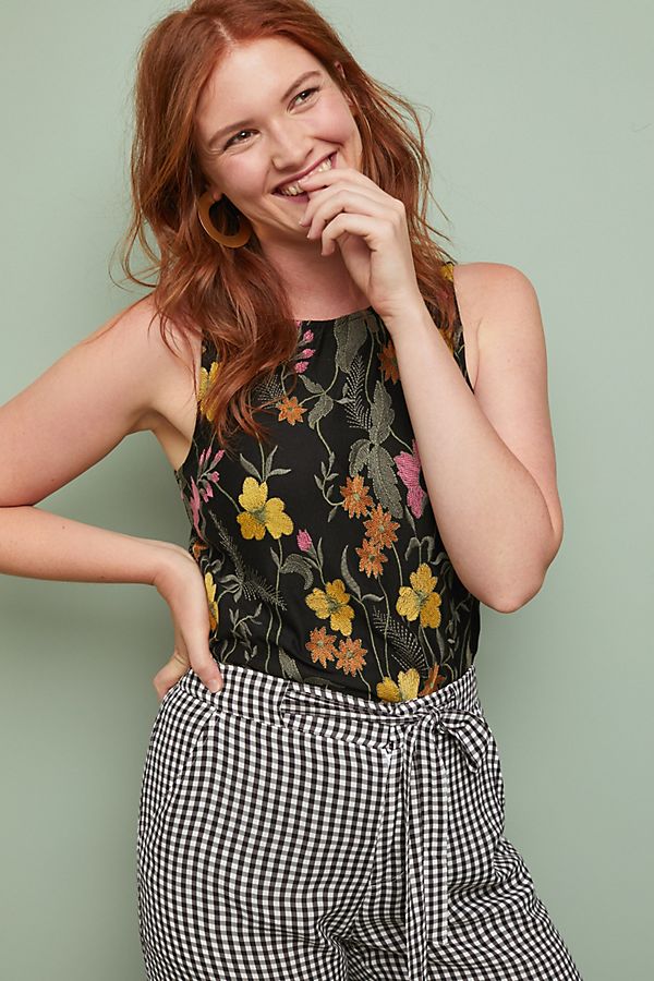 Slide View: 1: Cartagena Embroidered Tank