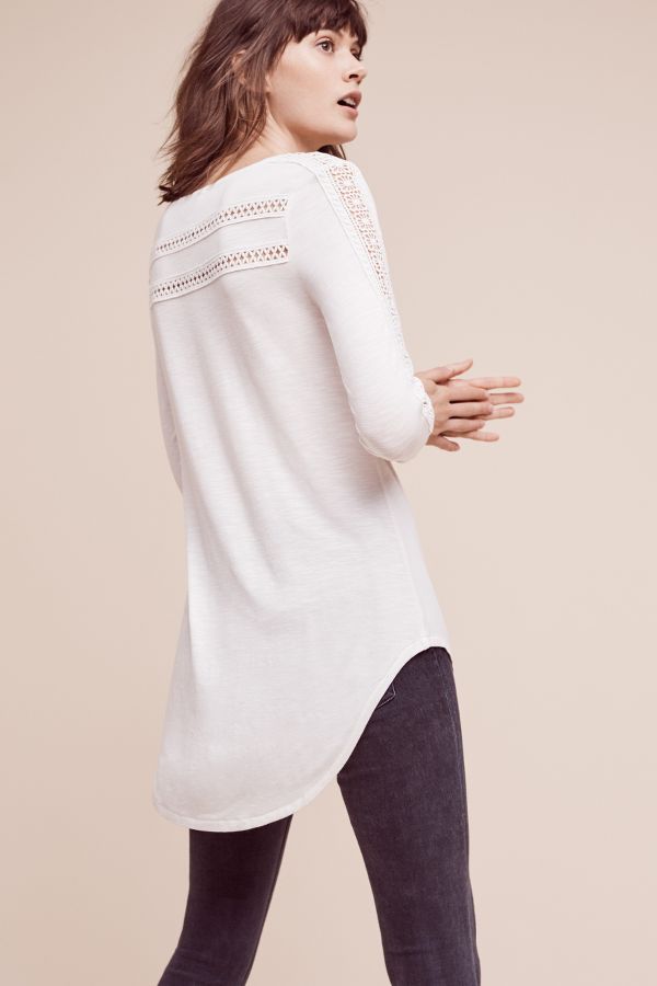 Lace-Line Tee | Anthropologie