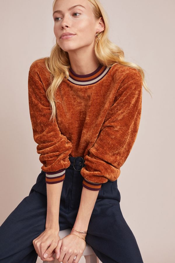 Sporty Chenille Pullover