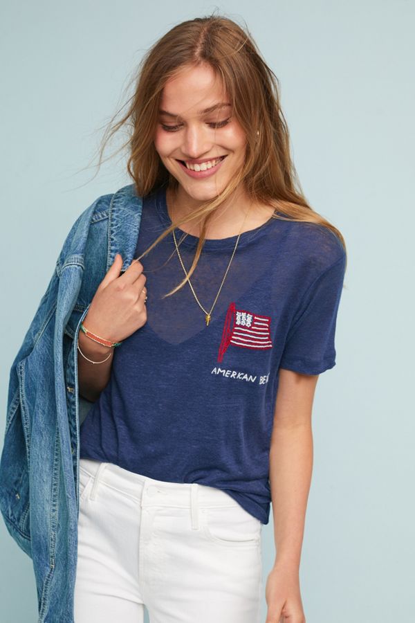 Linen Flag Tee 