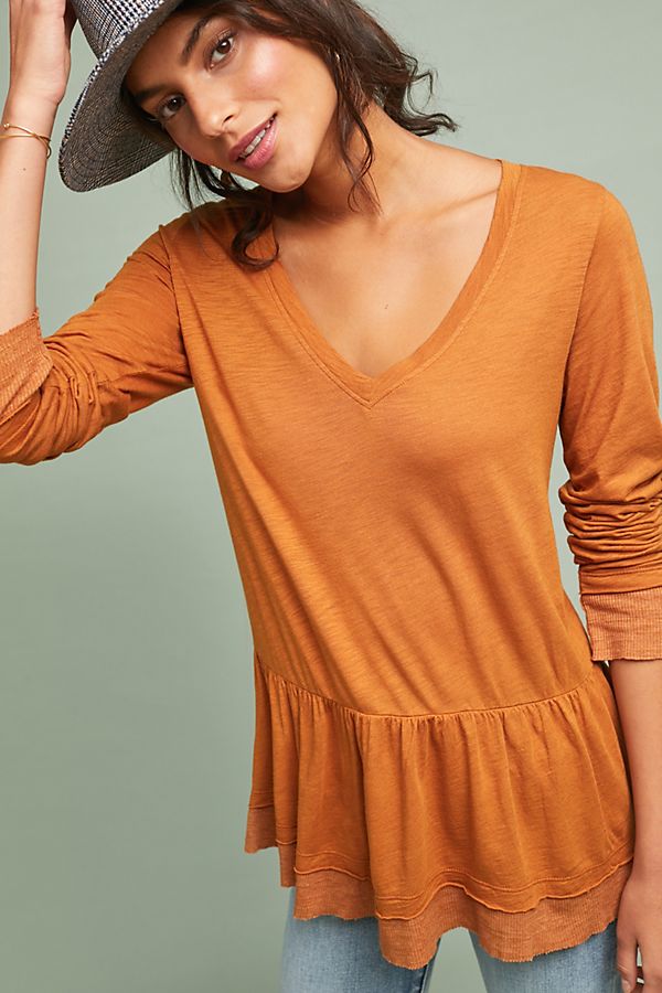 Slide View: 1: Hiram Peplum Top