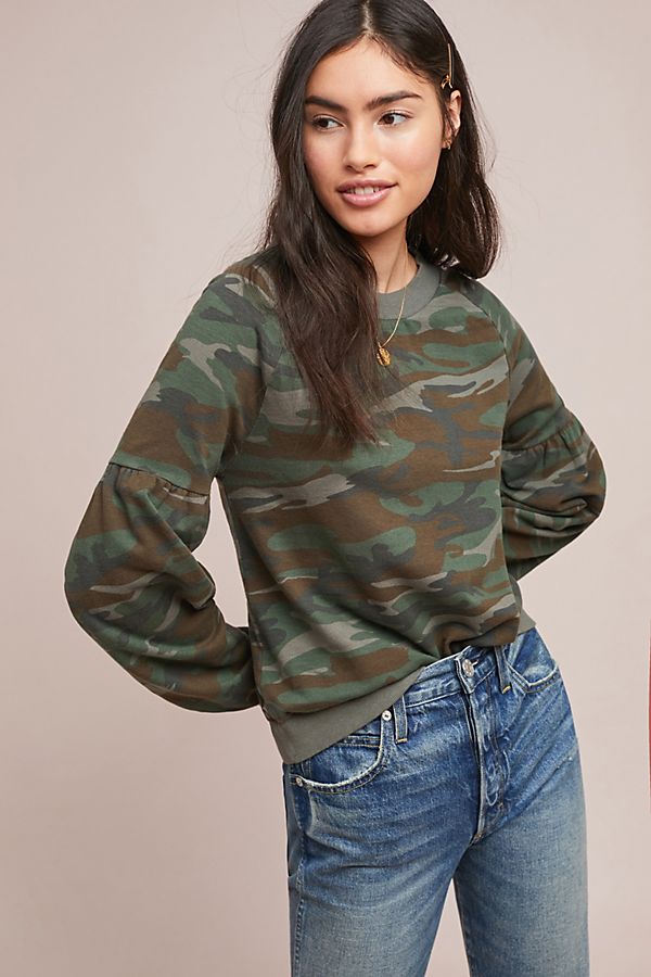 Slide View: 1: Camo Sweatshirt