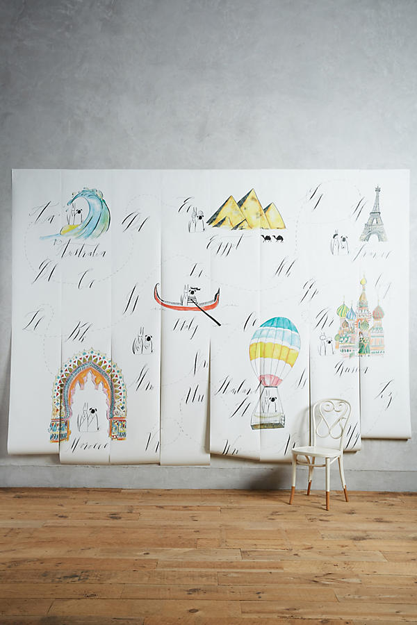 Slide View: 1: Alphabet Atlas Mural