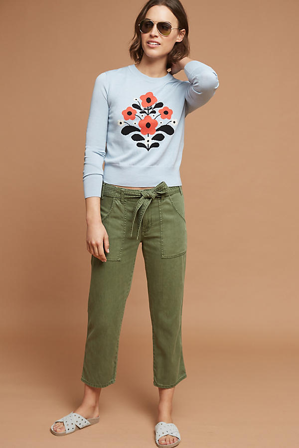 Slide View: 1: Reva Floral Pullover