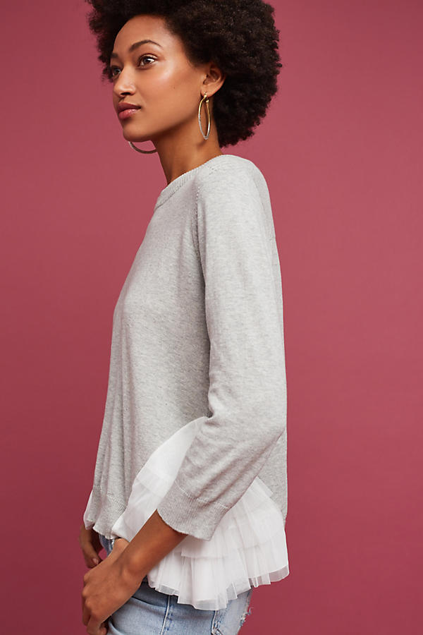 Slide View: 1: Nina Ruffled Pullover