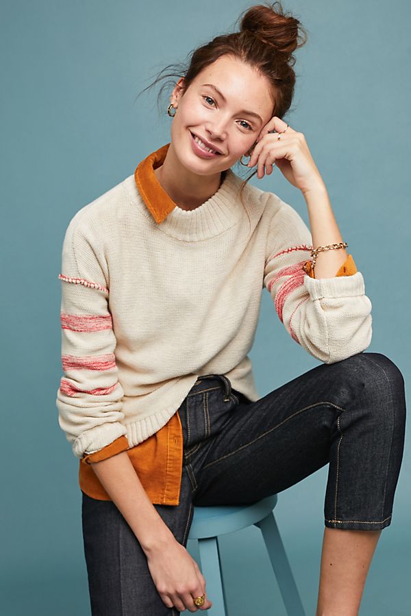 Slide View: 1: Melroy Striped Sweater