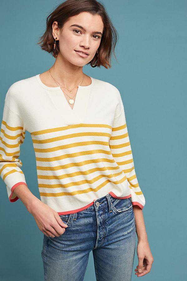 Slide View: 1: Faye Striped Sweater
