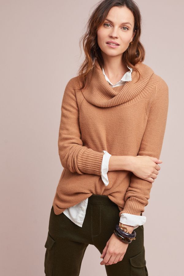 Slide View: 1: Brenta Cowl Neck Pullover