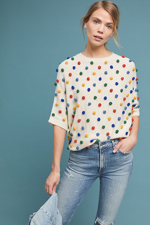 Slide View: 1: Primary Pommed Sweater