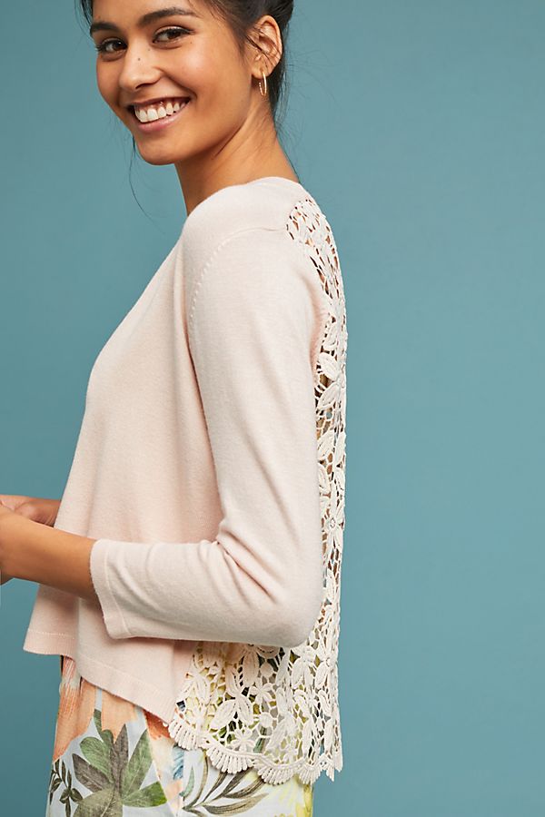 Slide View: 1: Sharona Crocheted Cardigan