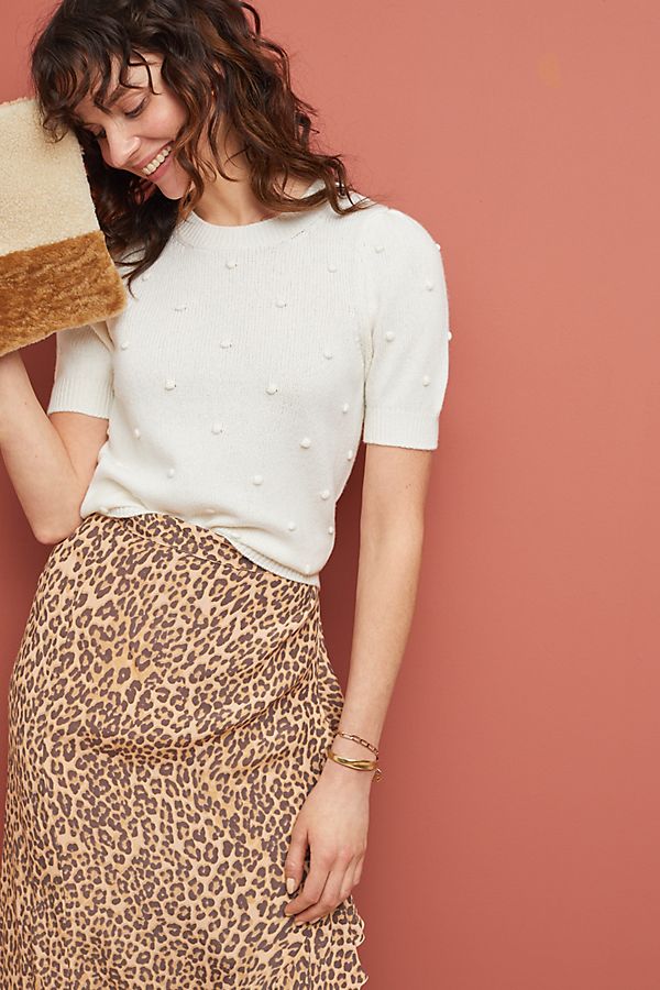 Slide View: 1: Pommed Sweater Top