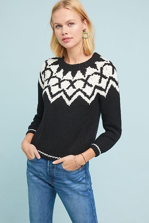 Slide View: 1: Robyn Fair Isle Sweater