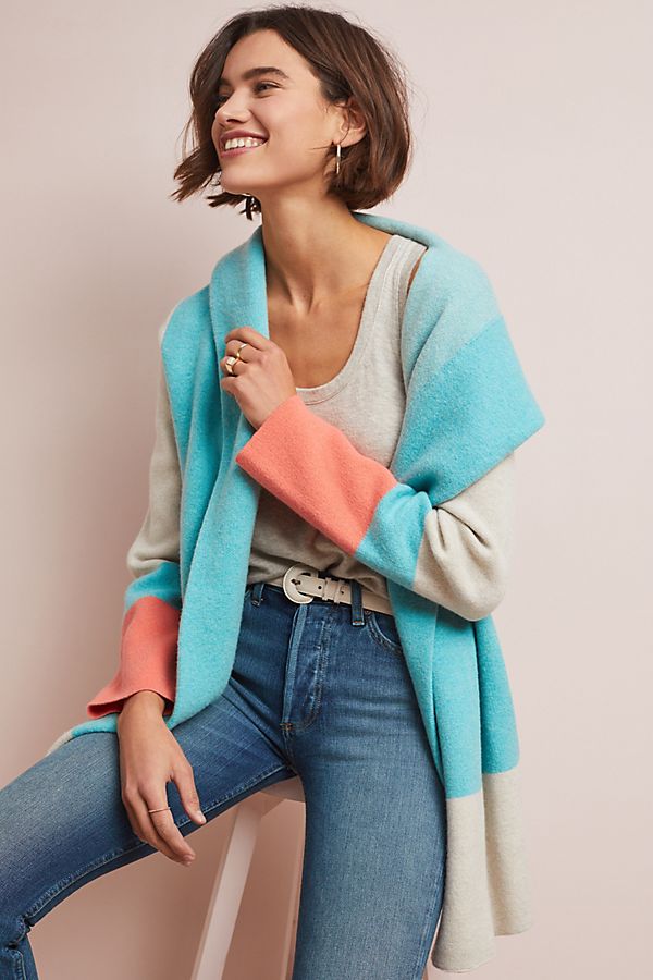 Slide View: 1: Hooded Alpine Sweater Coat