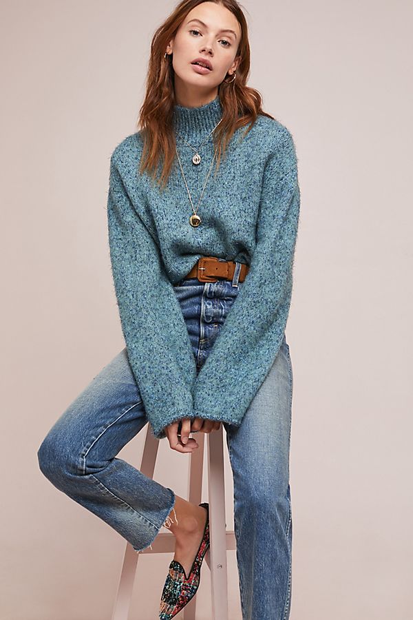 Slide View: 1: Sparkle Knit Turtleneck