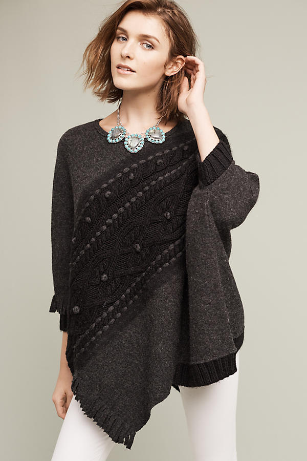 Cabled Catillon Poncho