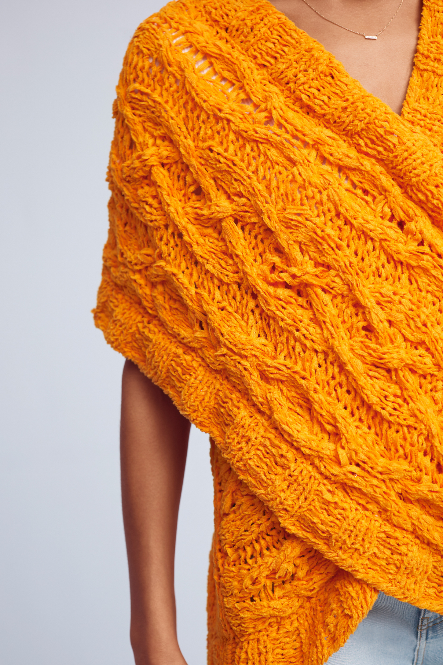 Cabled Crossover Wrap Anthropologie