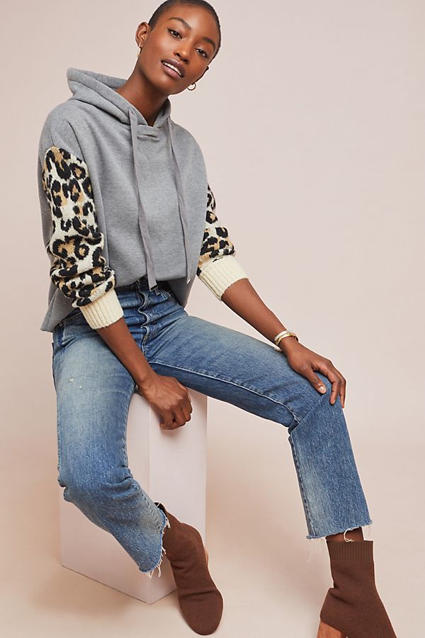 Slide View: 1: Leopard Hoodie