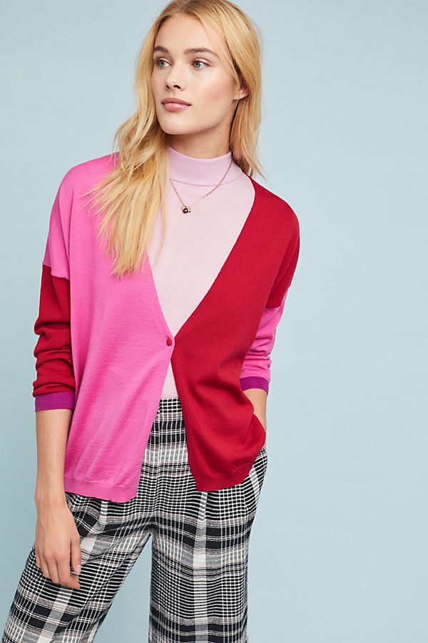 Slide View: 1: Rosie Colorblocked Cardigan