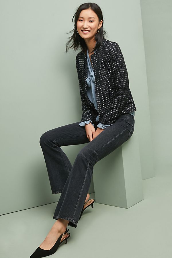 Slide View: 1: Tweed Peplum Jacket