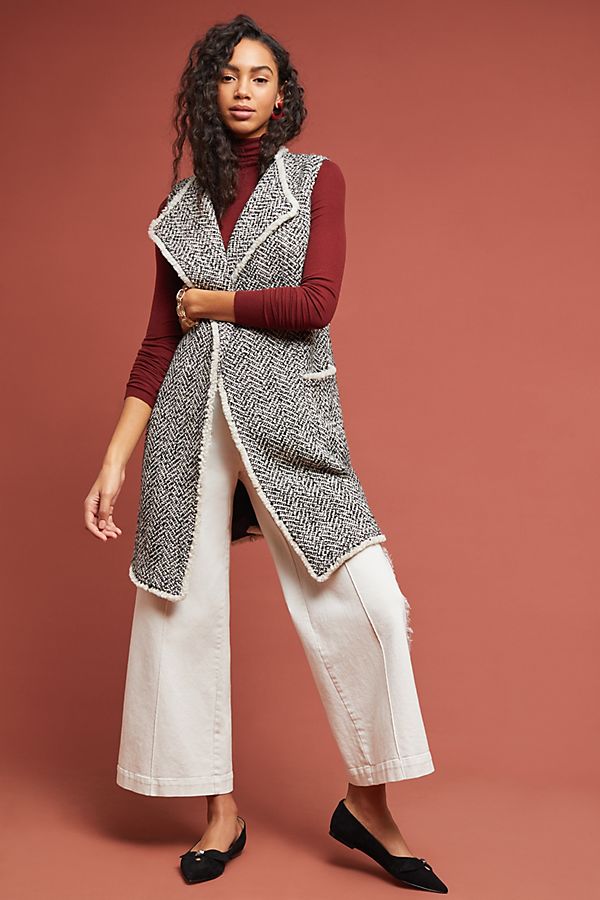 Slide View: 1: Tweed Vest