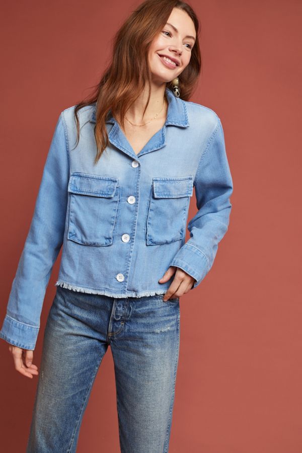 Cloth & Stone Utilitarian Denim Jacket | Anthropologie