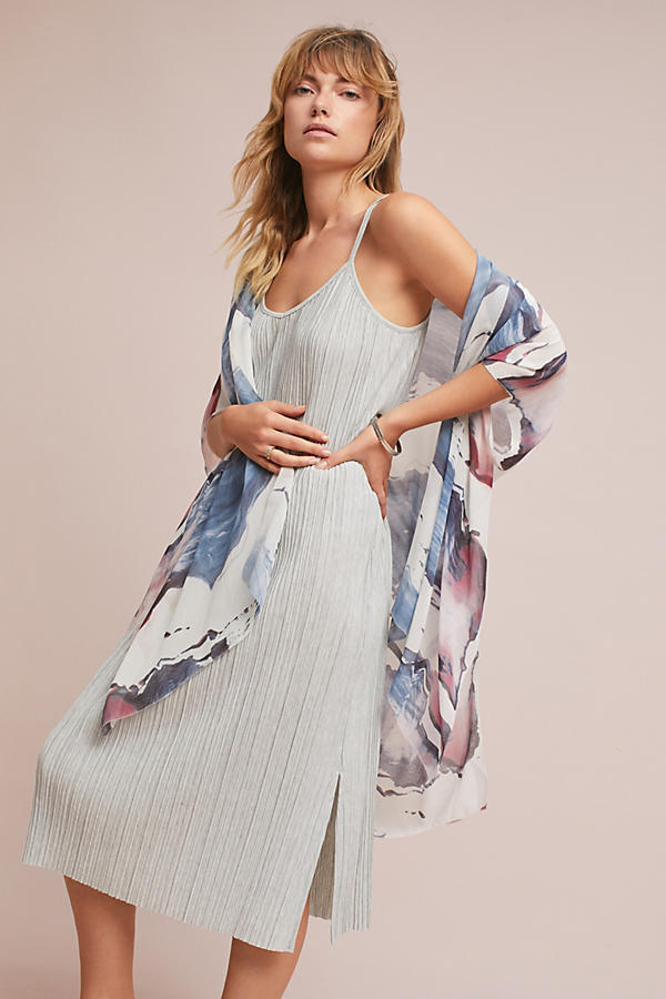 Slide View: 1: Wave Silk Kimono