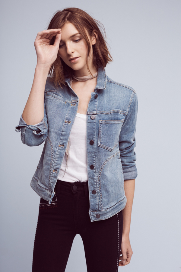 Slide View: 2: Pilcro Denim Shirt Jacket