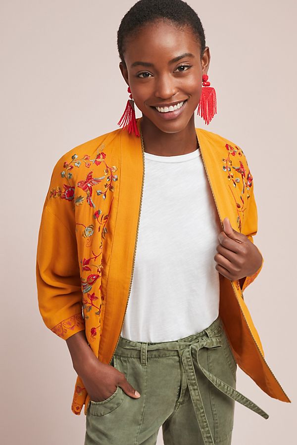 Slide View: 1: Arabella Embroidered Jacket