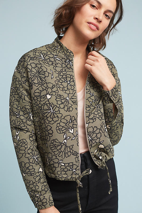 Slide View: 1: Imani Floral Bomber