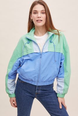 Shop Levi's Celeste Windbreaker Jacket In Blue