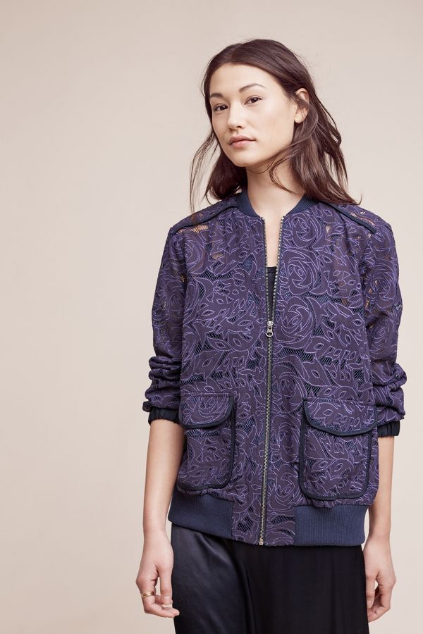 Slide View: 2: Miranda Lace Bomber
