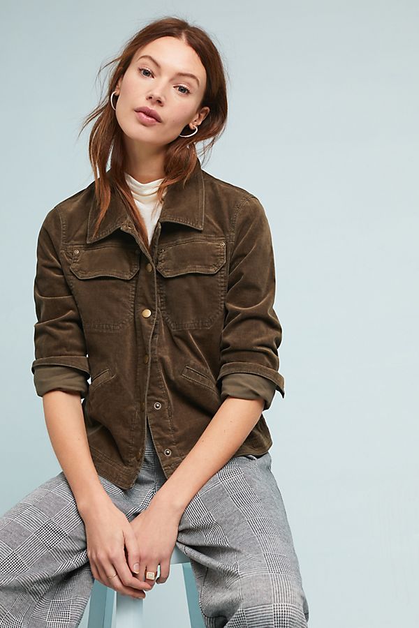 Slide View: 1: Corduroy Trucker Jacket