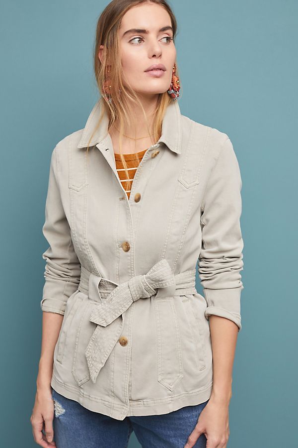 Slide View: 1: Cadet Belted Jacket