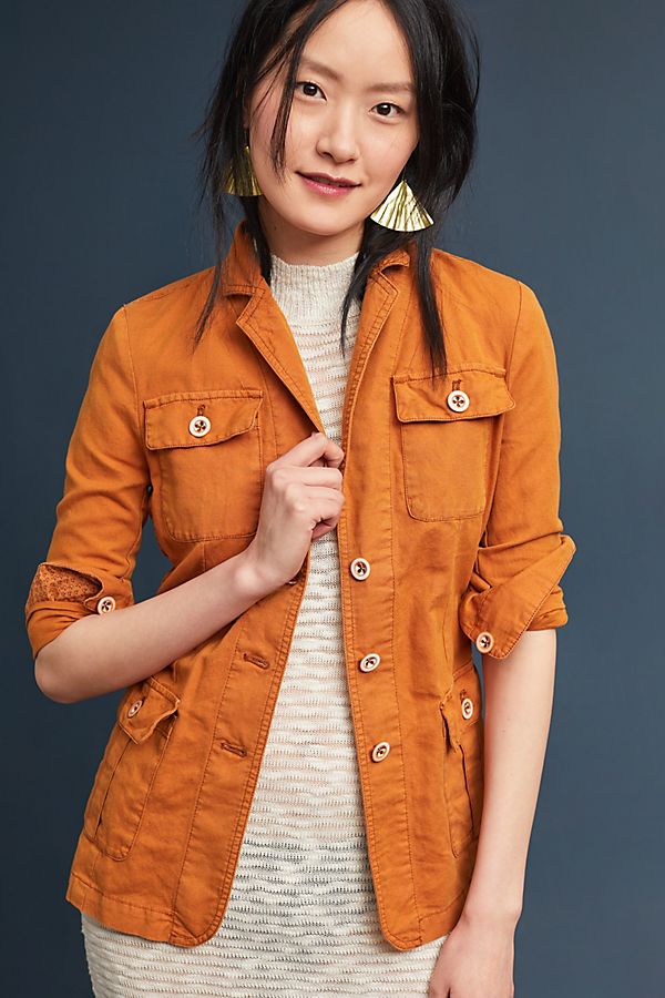 Slide View: 4: Tailored Safari Blazer