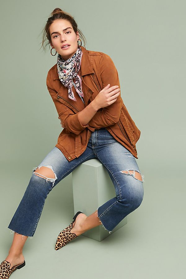 Slide View: 1: Everyday Belted Moto Jacket