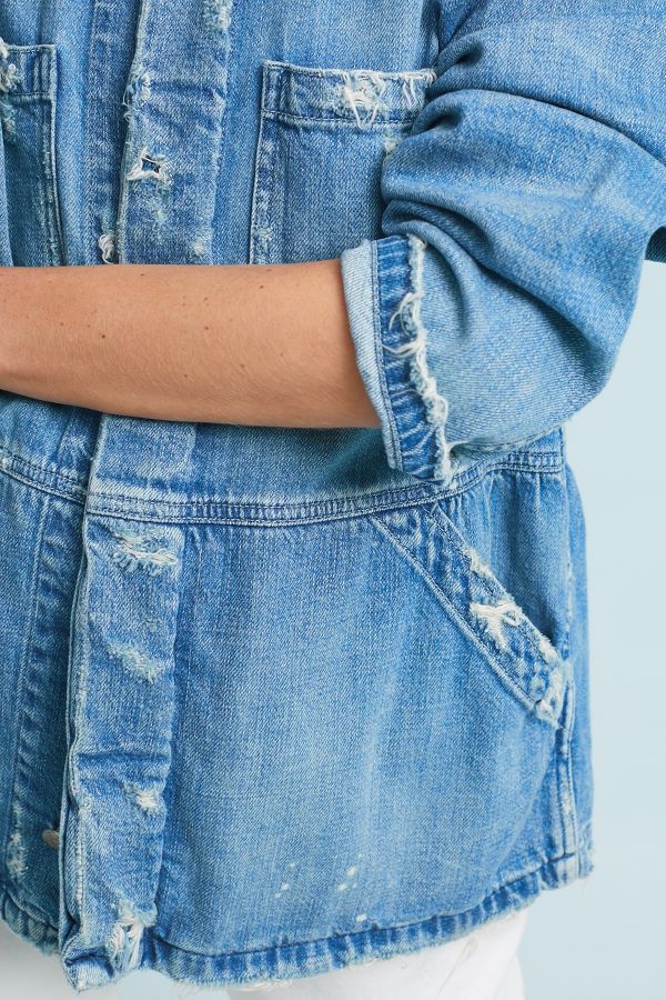 AMO Drapey Denim Jacket | Anthropologie