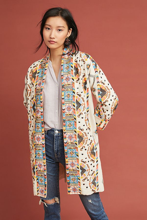 Slide View: 1: Coloma Embroidered Jacket